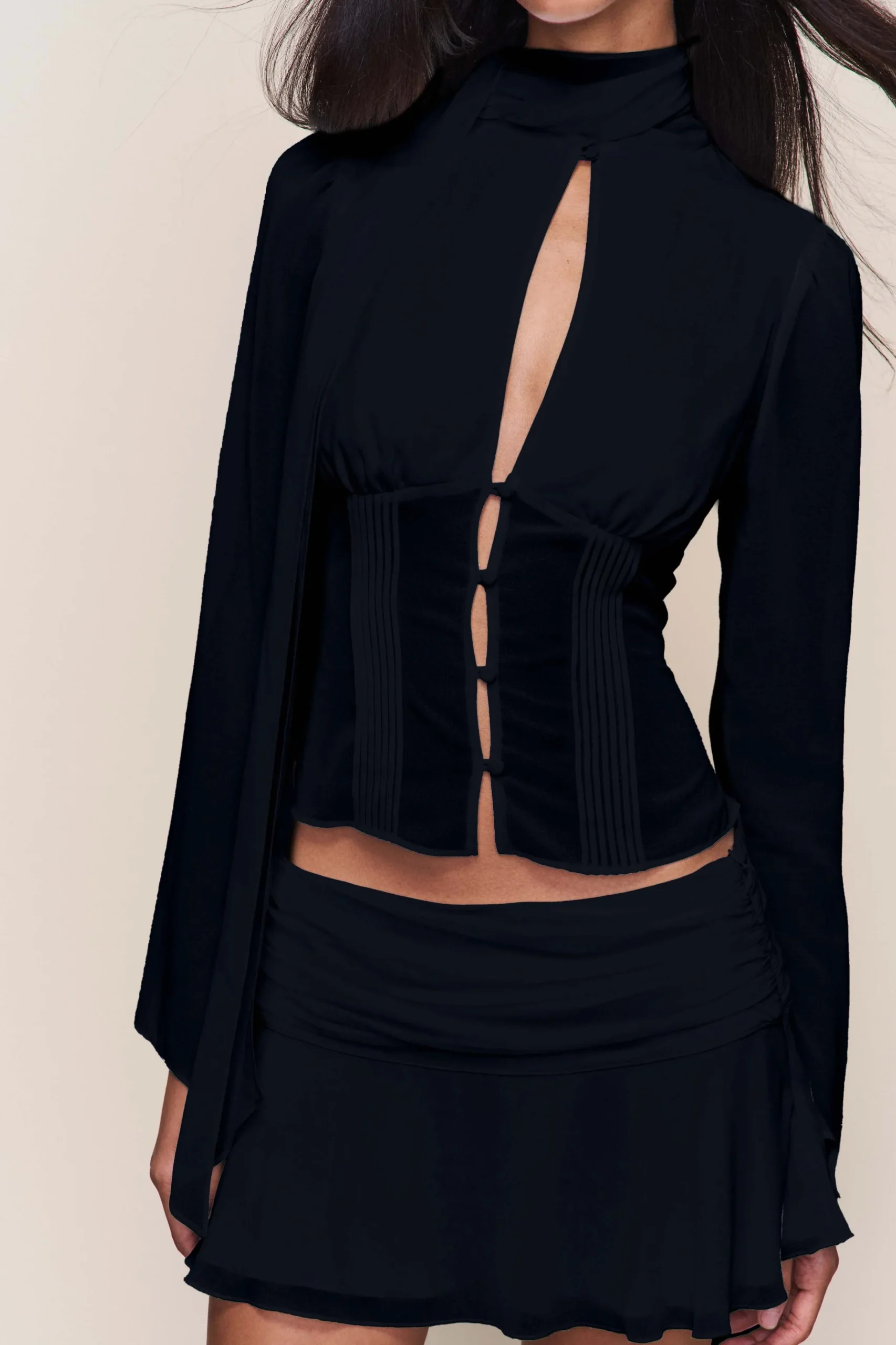 GUIZIO Ara Long Sleeve Top- Long Sleeve Tops|Tops