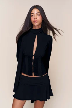 GUIZIO Ara Long Sleeve Top- Long Sleeve Tops|Tops
