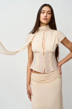 GUIZIO Ara Top- Short Sleeve Tops|Tops
