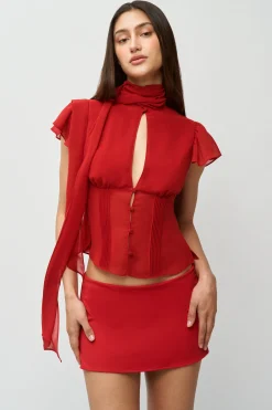 GUIZIO Ara Top- Short Sleeve Tops|Tops