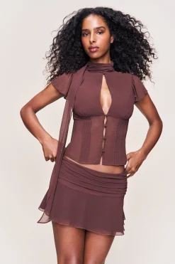 GUIZIO Ara Top- Short Sleeve Tops|Tops