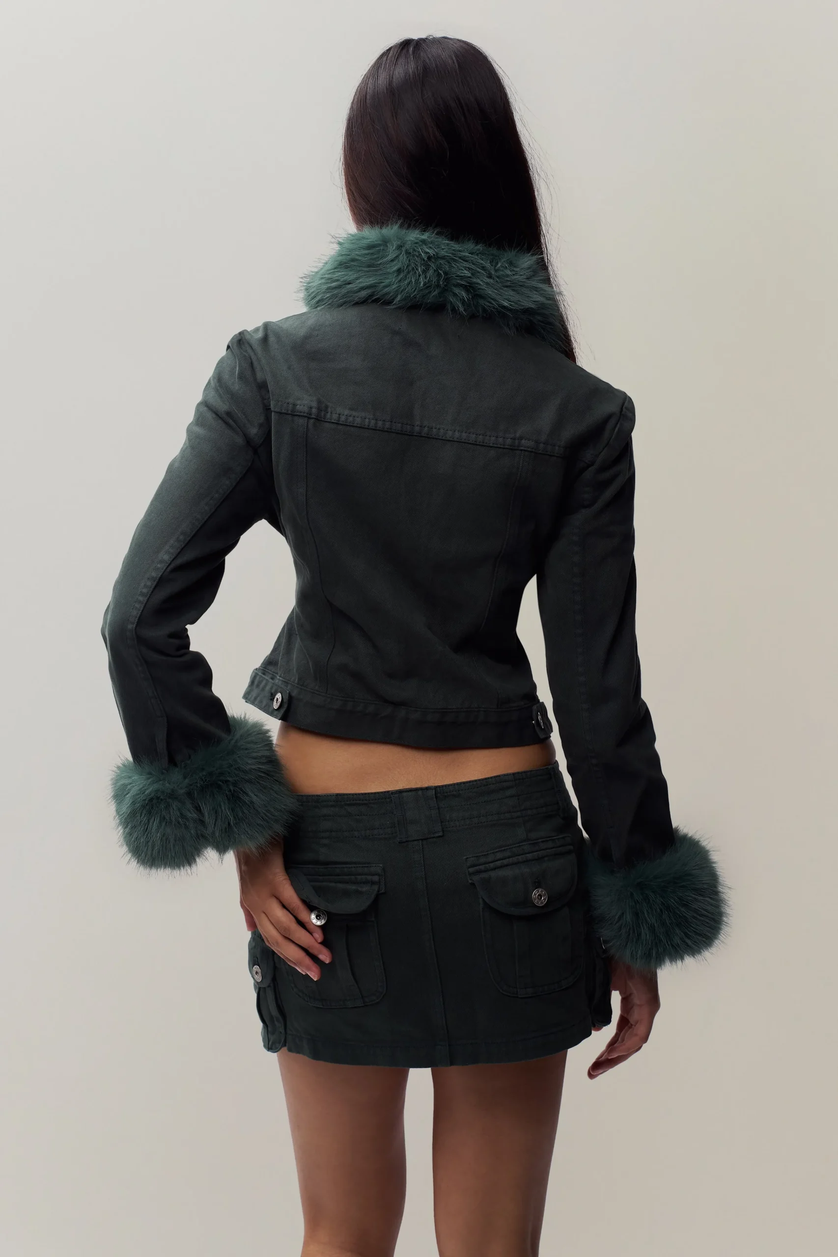 GUIZIO Ares Faux Fur Jacket- Jackets