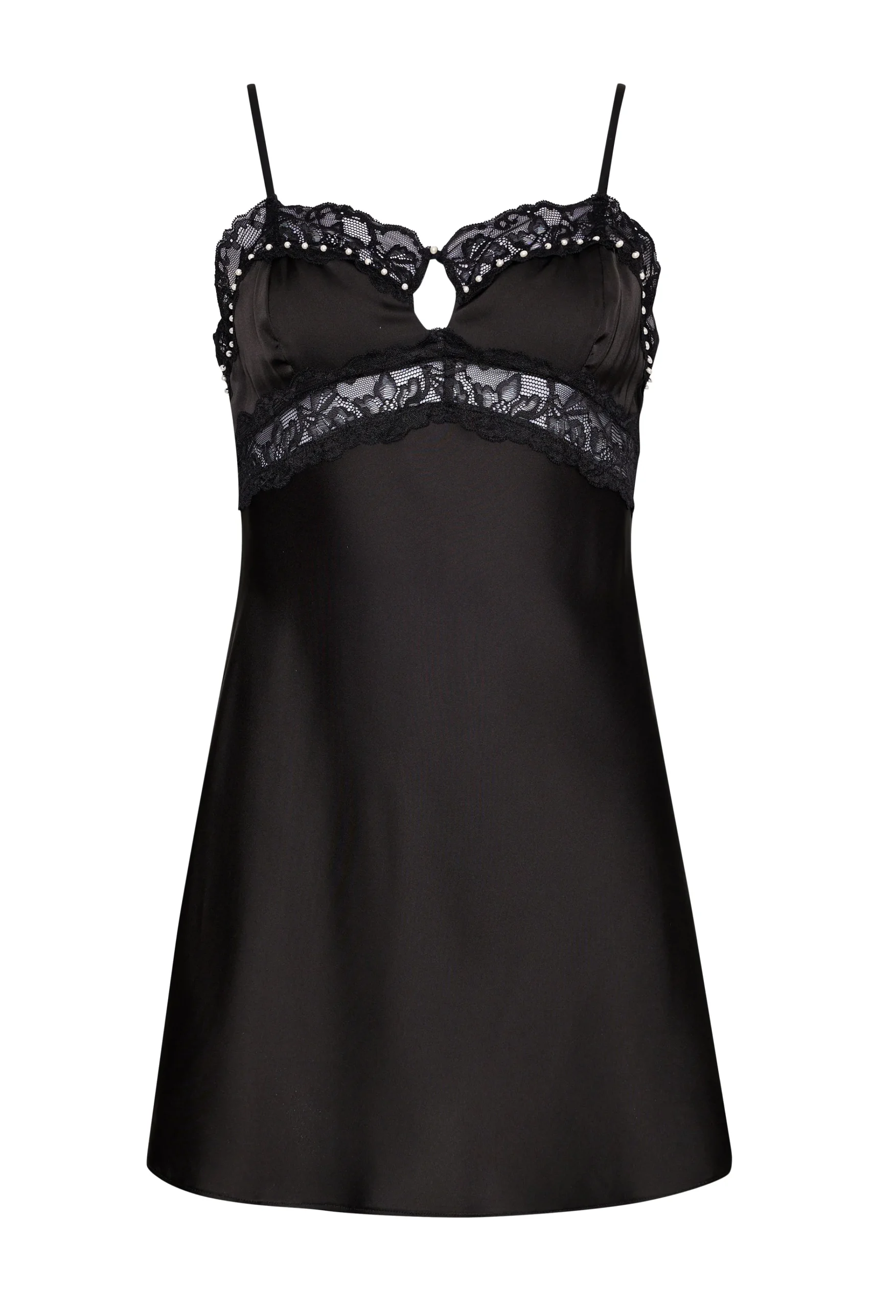 GUIZIO Babydoll Slip Dress- Mini Dresses