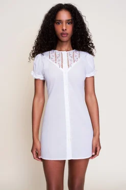 GUIZIO Bina Lace Babydoll Dress- Mini Dresses|Dresses