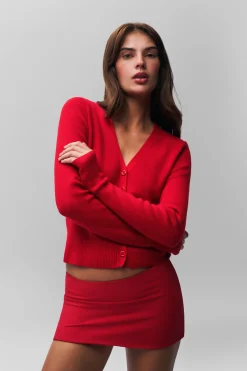 GUIZIO Camelie Cardigan Top- Sweaters|Tops