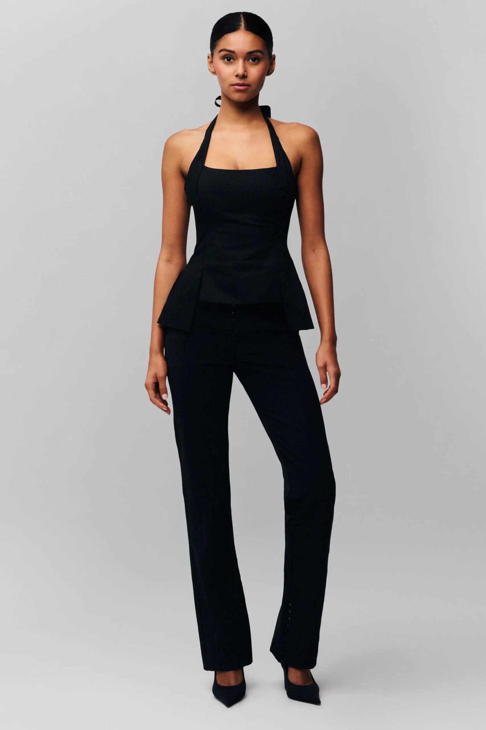 GUIZIO Carine Halter Top- Halter Tops