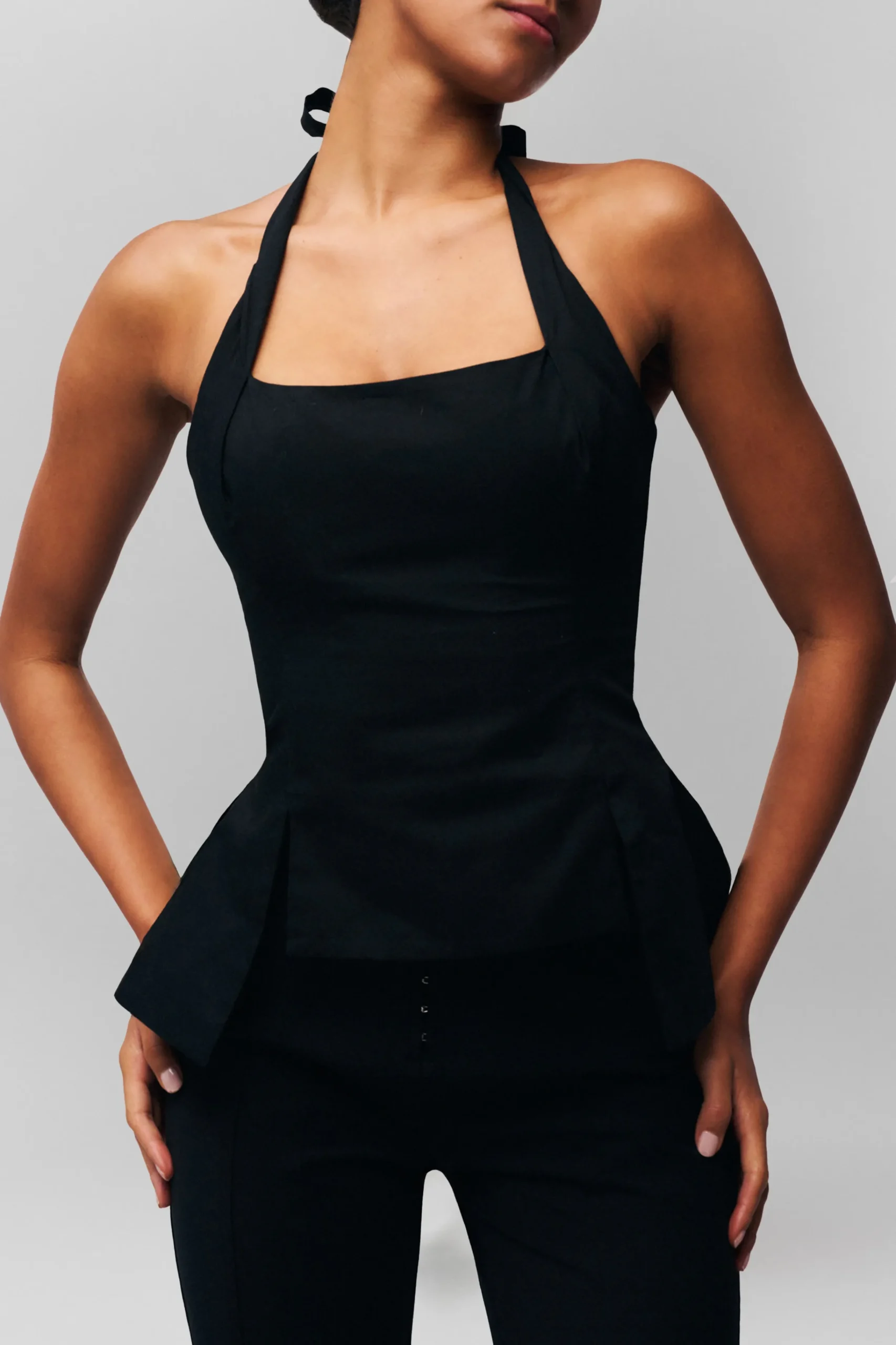 GUIZIO Carine Halter Top- Halter Tops
