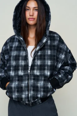 GUIZIO Charli Hooded Quilted Jacket- Jackets