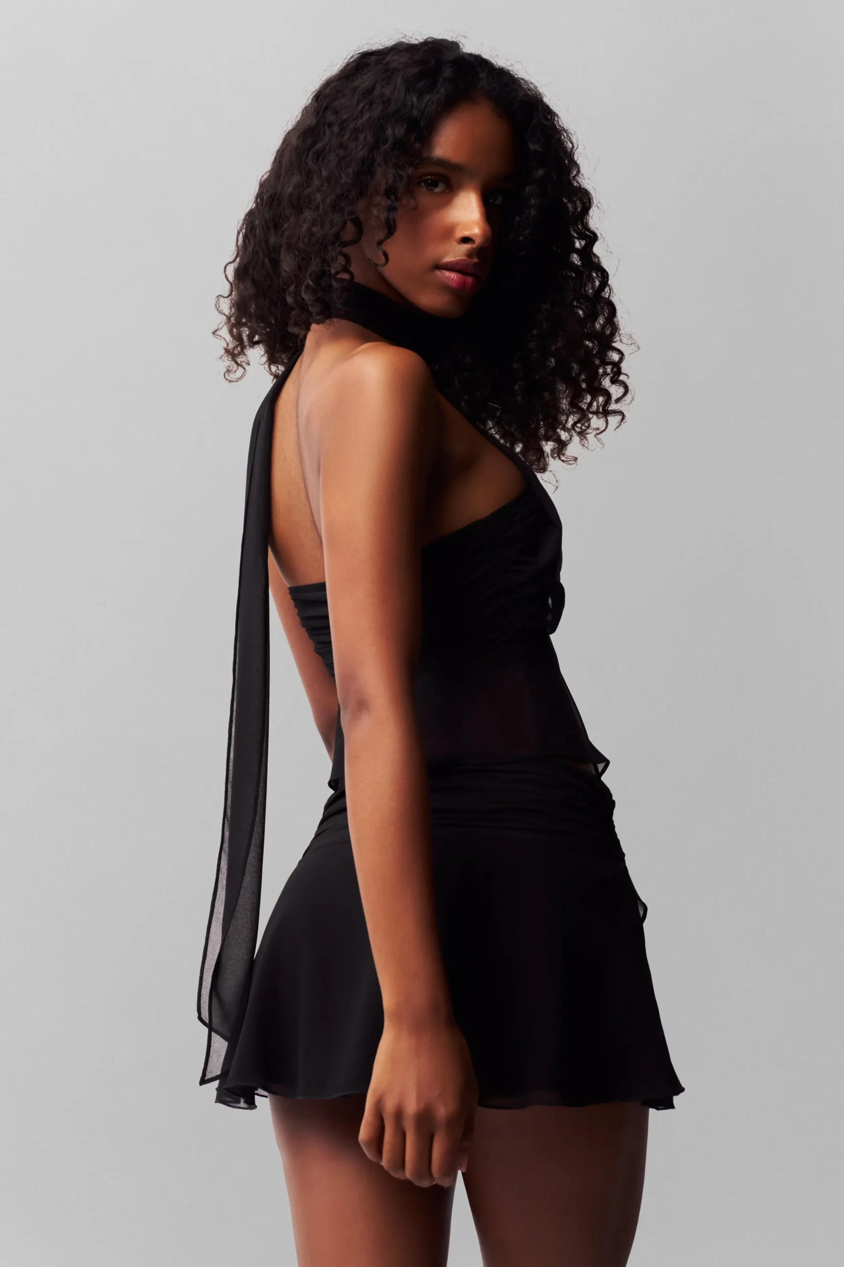 GUIZIO Chiffon Wrap Around Top- Sleeveless Tops|Tops