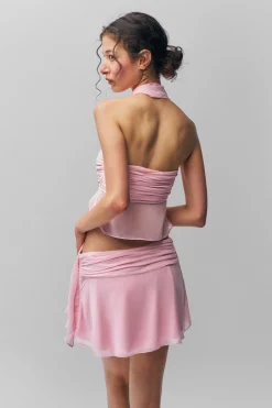 GUIZIO Chiffon Wrap Around Top- Sleeveless Tops|Tops