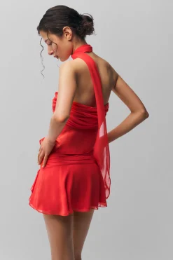 GUIZIO Chiffon Wrap Around Top- Tops