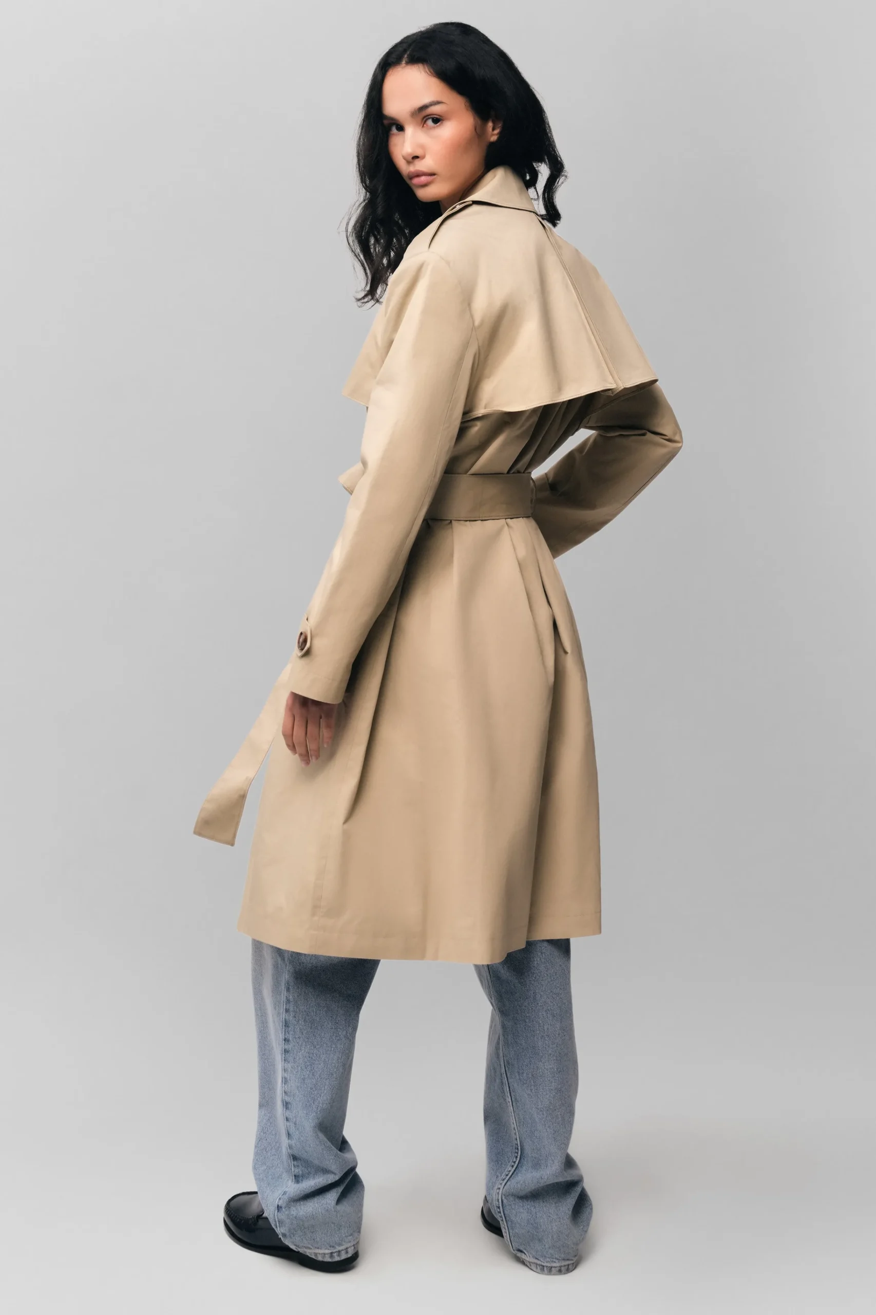 GUIZIO Classic Trench Coat- Jackets