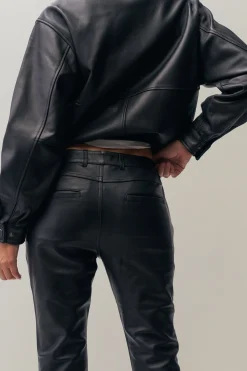 GUIZIO Costa Leather Jacket- Jackets