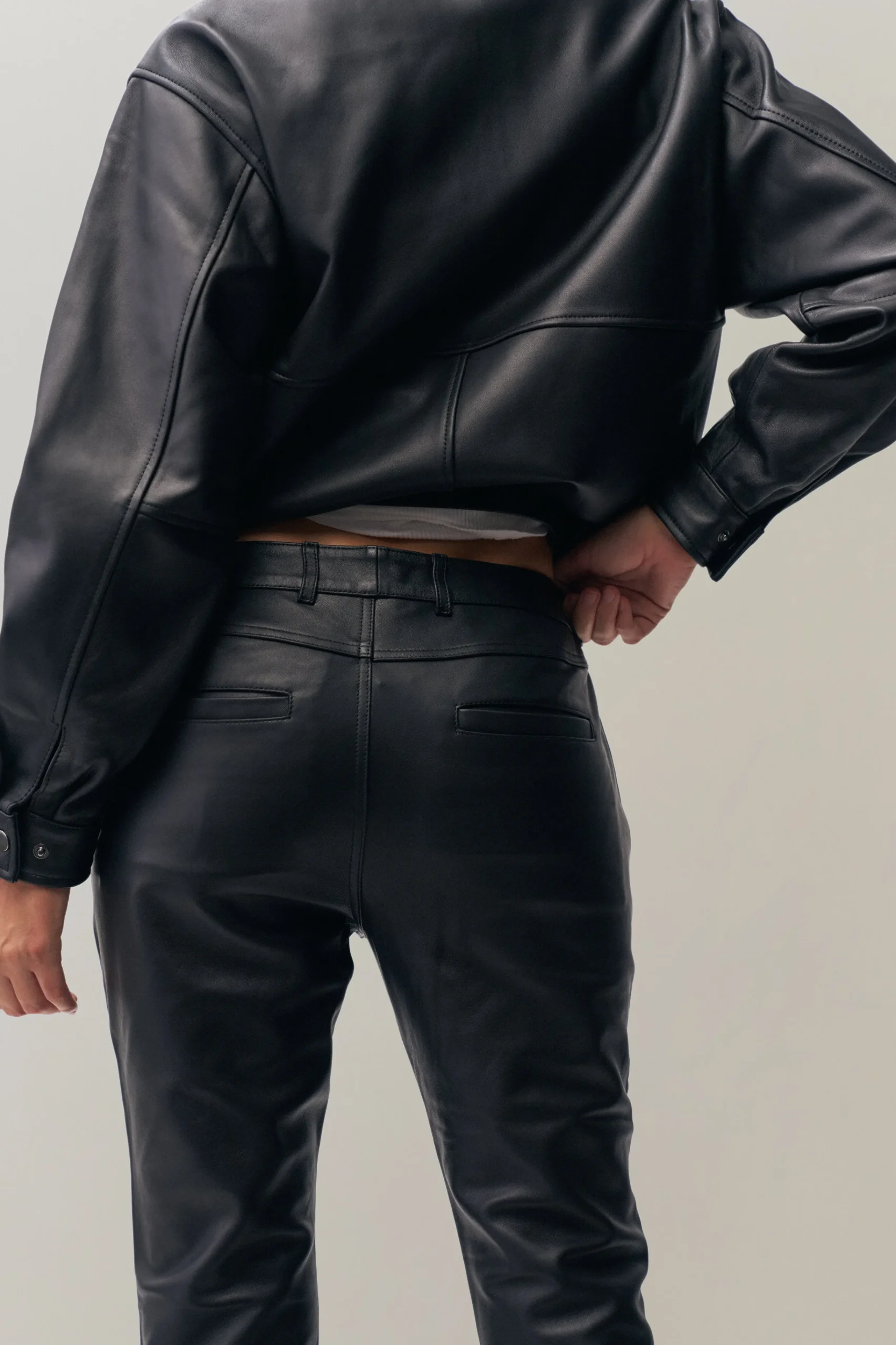 GUIZIO Costa Leather Jacket- Jackets