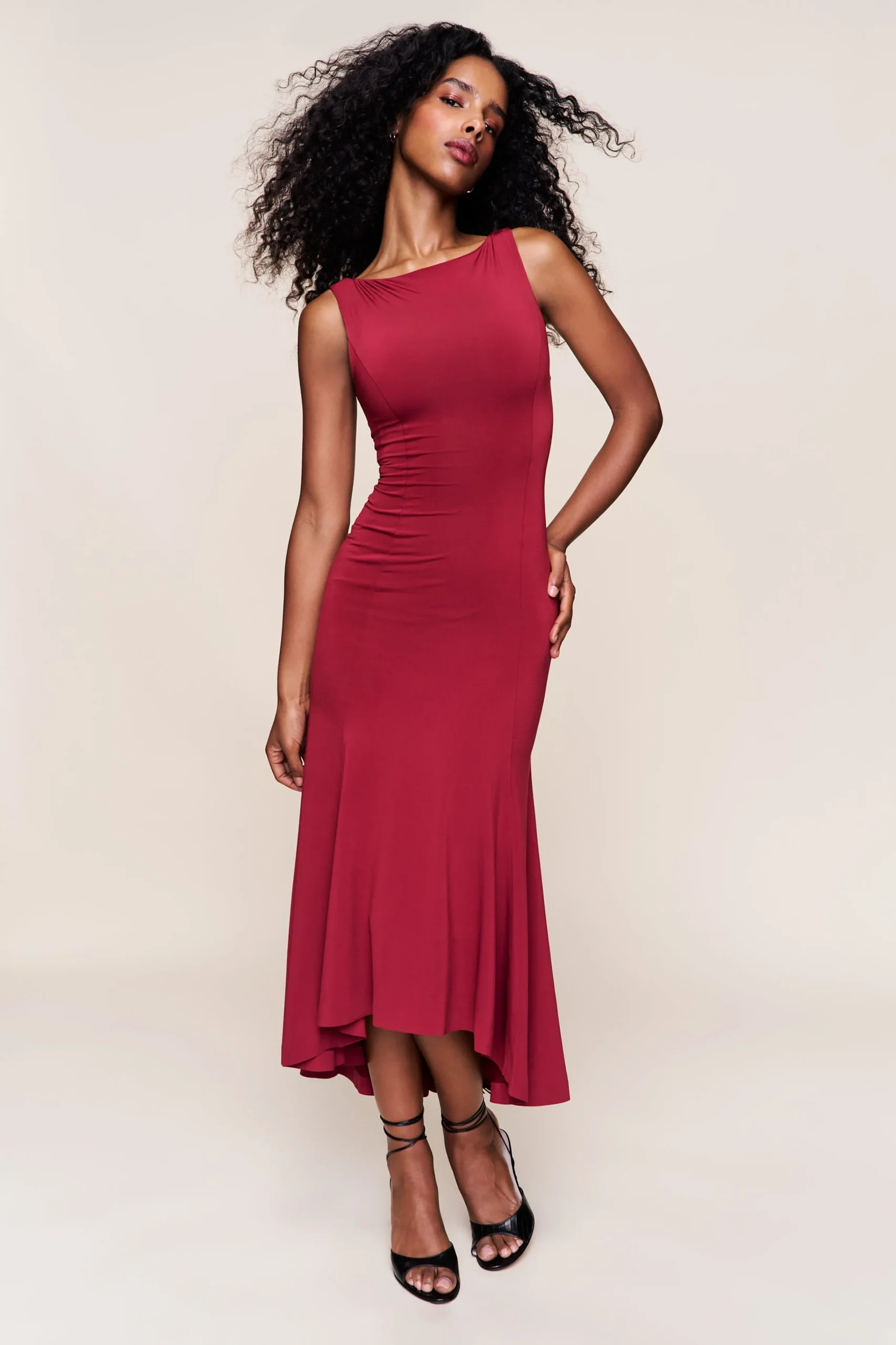 GUIZIO Daye Midi Dress- Midi Dresses|Dresses