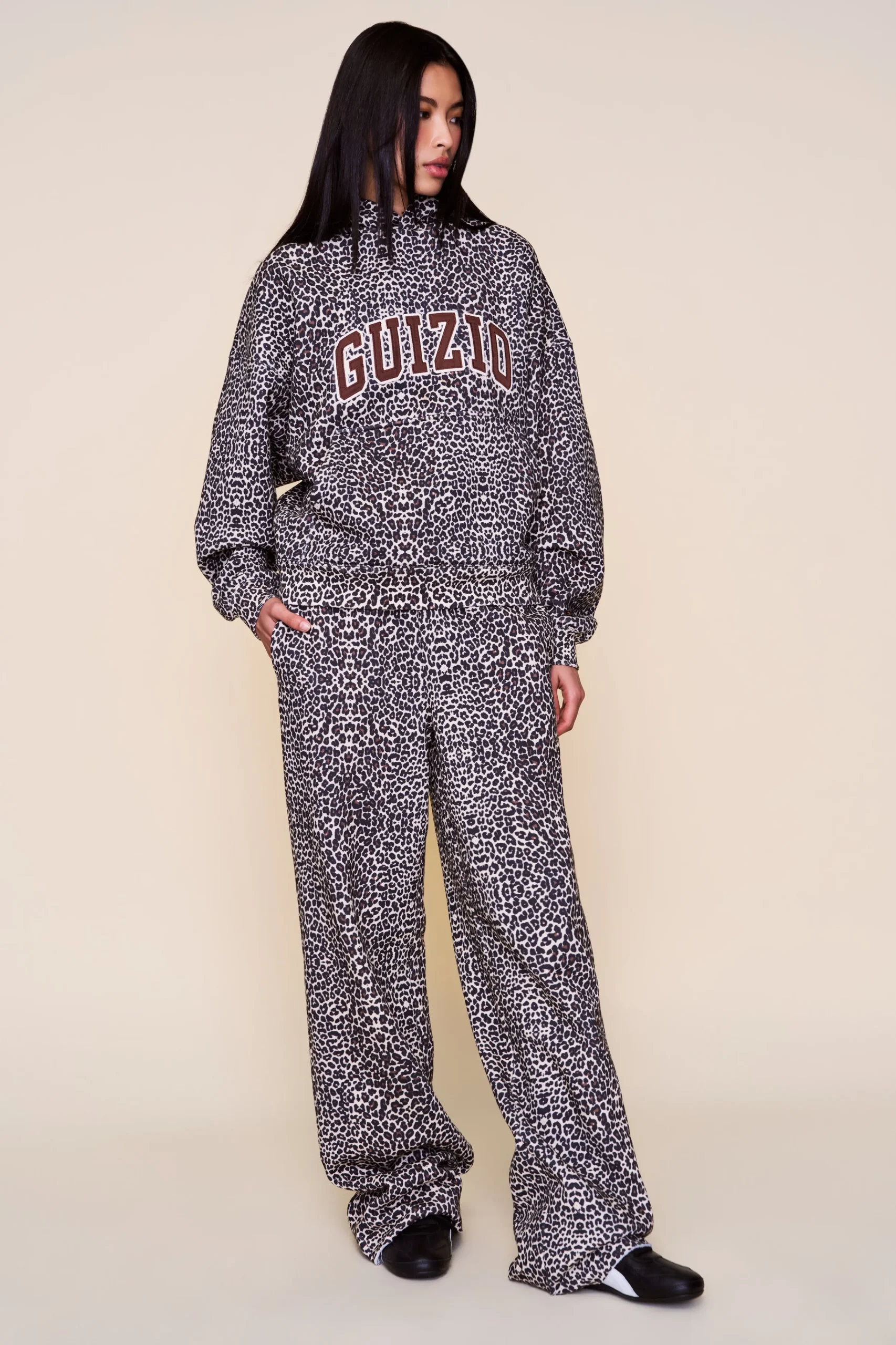 GUIZIO Drawstring Fleece Pant- Pants