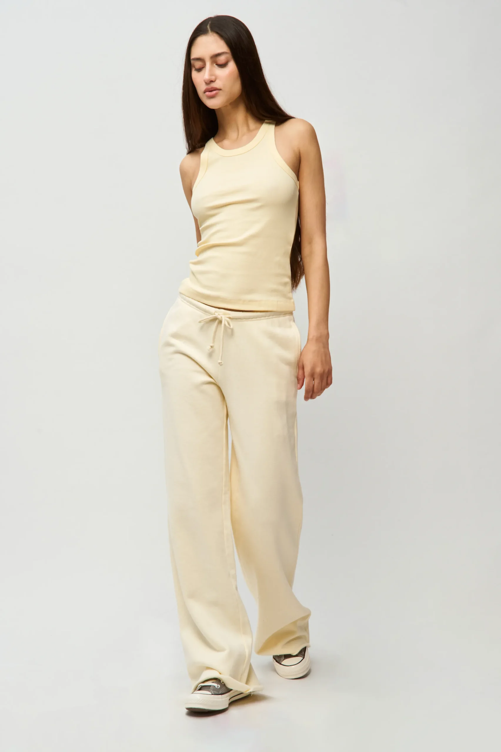 GUIZIO Drawstring Fleece Pant- Pants