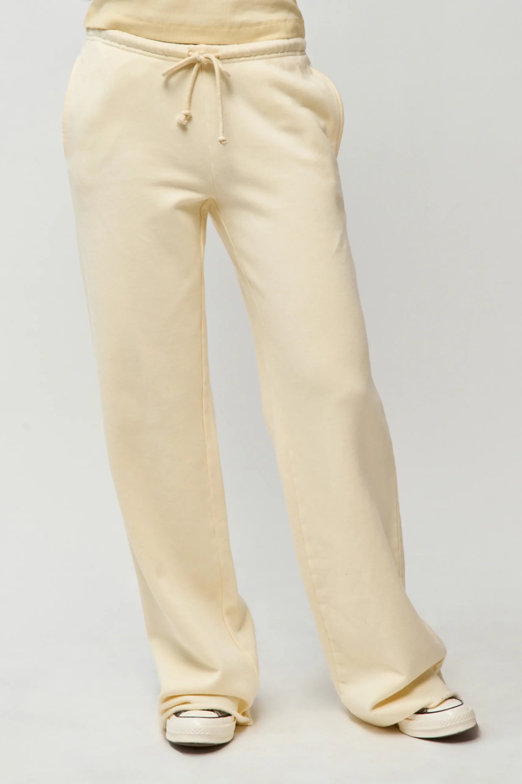 GUIZIO Drawstring Fleece Pant- Pants