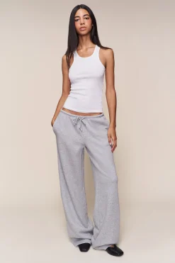 GUIZIO Drawstring Fleece Pant- Pants