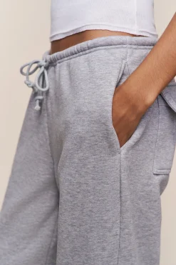 GUIZIO Drawstring Fleece Pant- Pants