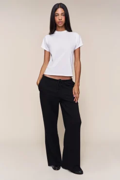 GUIZIO Drawstring Fleece Pant- Pants