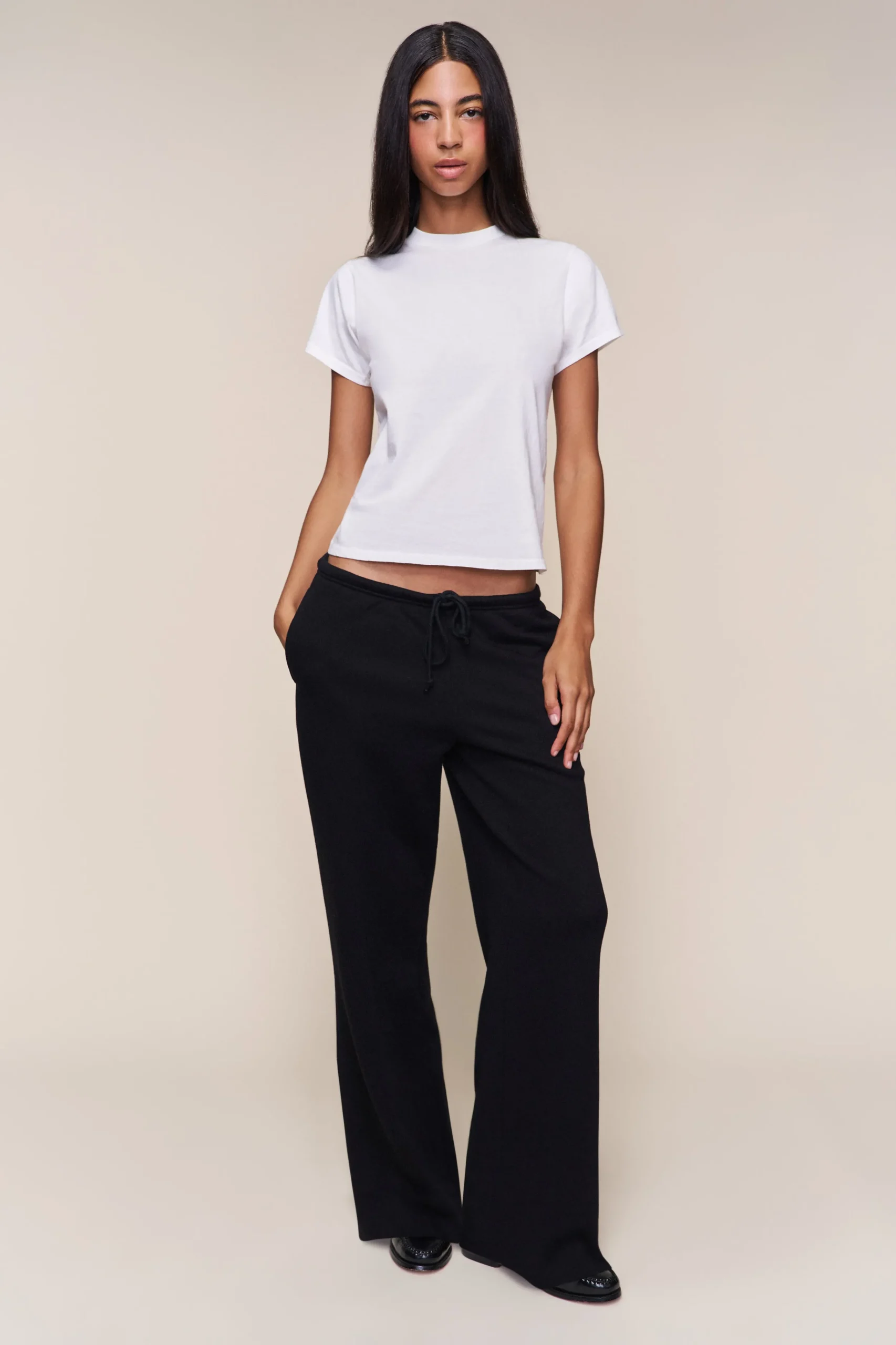 GUIZIO Drawstring Fleece Pant- Pants