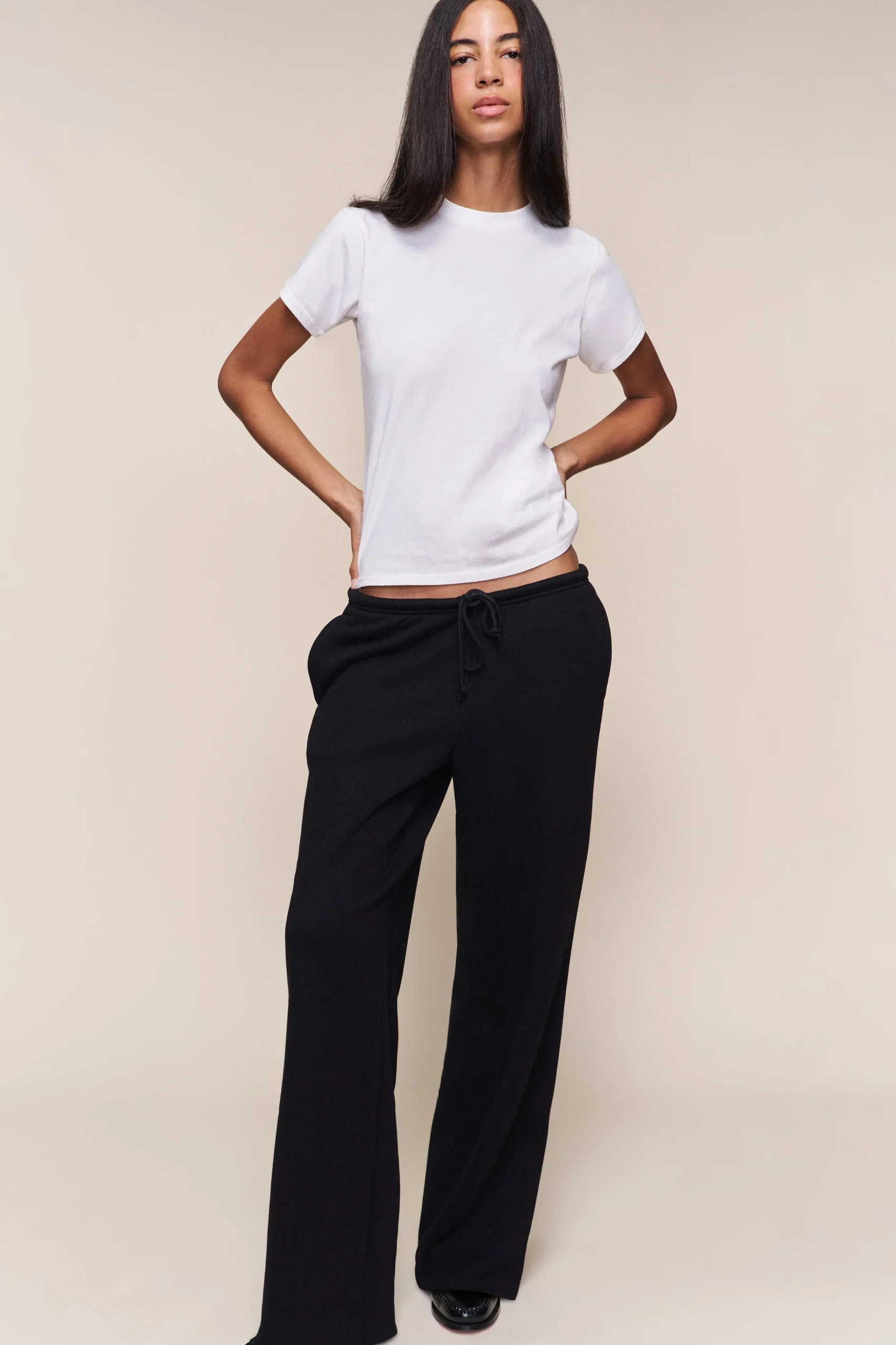 GUIZIO Drawstring Fleece Pant- Pants