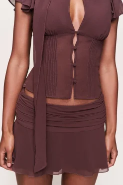 GUIZIO Eda Mini Skirt- Mini Skirts|Skirts