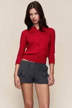 GUIZIO Emelie Wool Cardigan- Sweaters|Knitwear