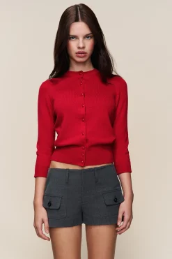 GUIZIO Emelie Wool Cardigan- Sweaters|Knitwear