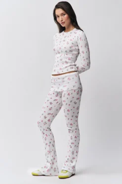 GUIZIO Flared Thermal Pant- Pants