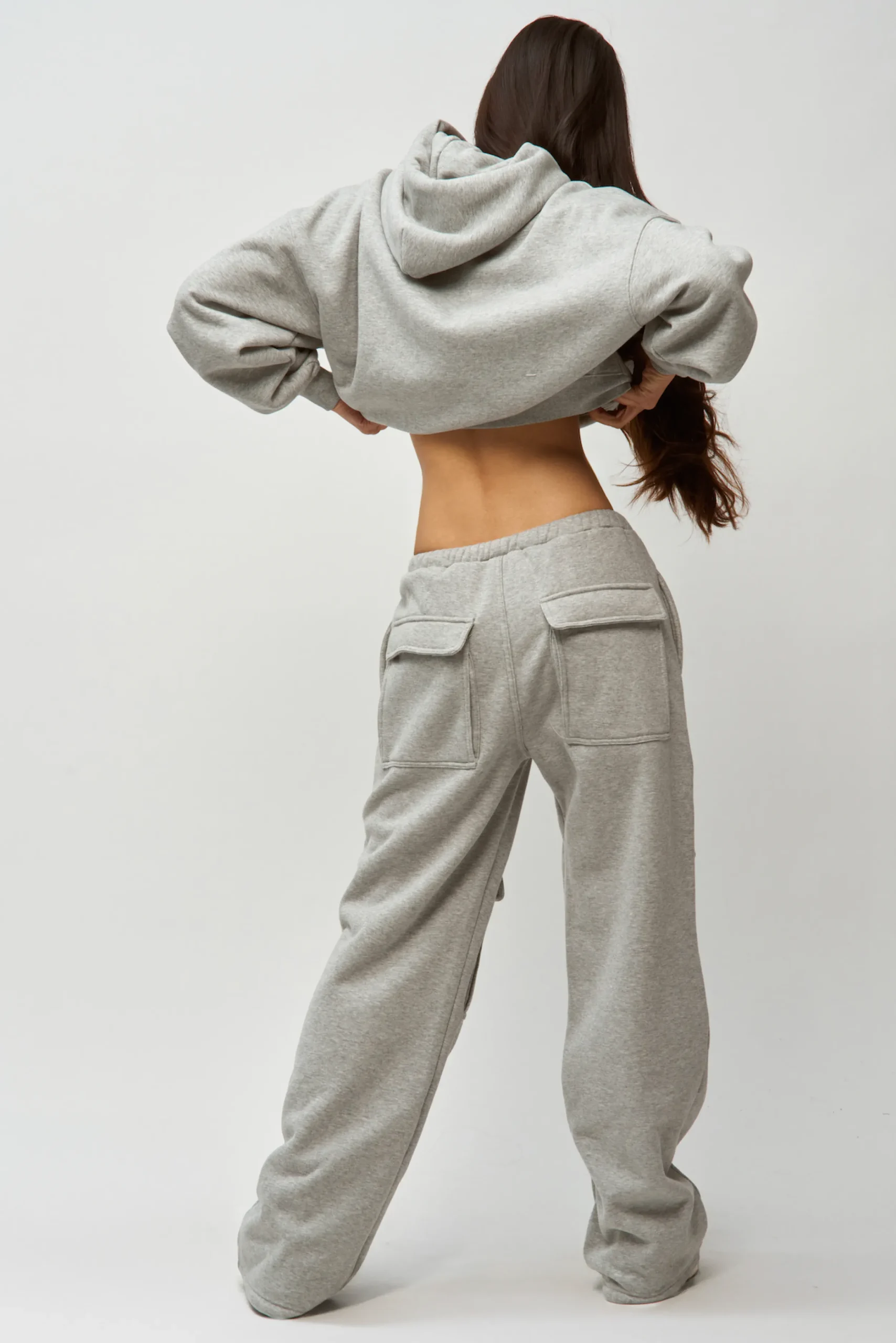 GUIZIO Fleece Cargo Sweatpant- Pants