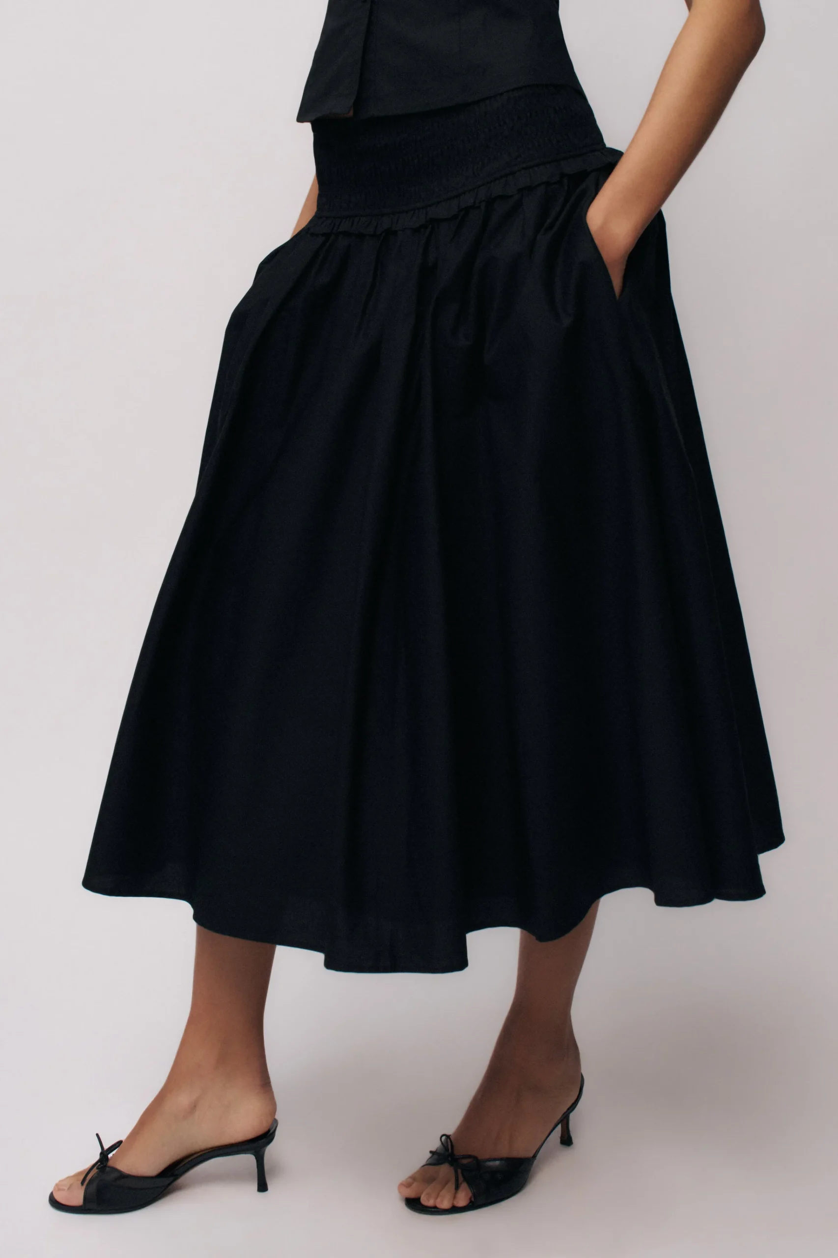 GUIZIO Fontana Skirt- Midi Skirts|Skirts
