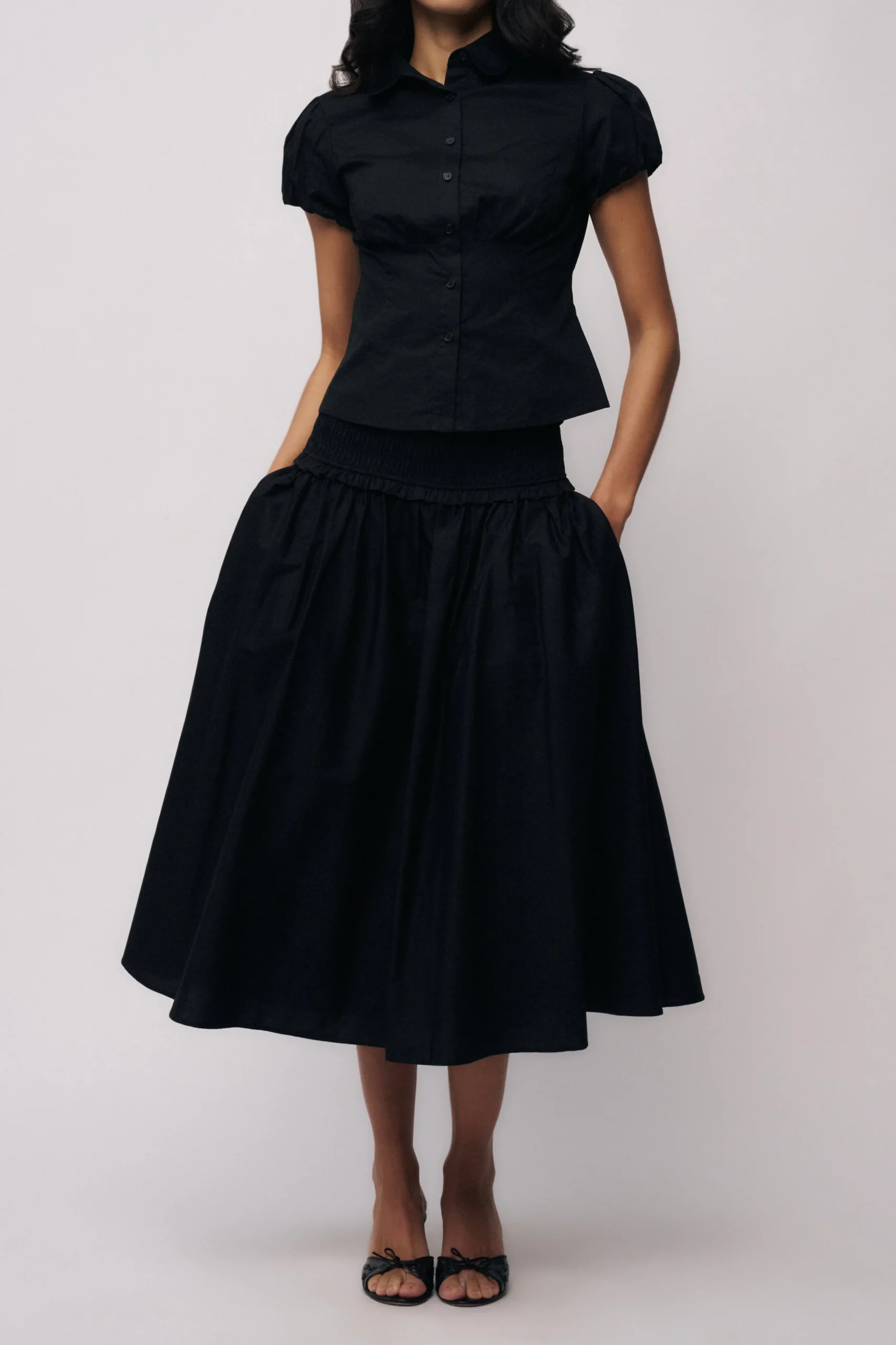 GUIZIO Fontana Skirt- Midi Skirts|Skirts