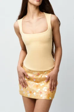 GUIZIO Full Length Celestial Top- Sleeveless Tops|Tops