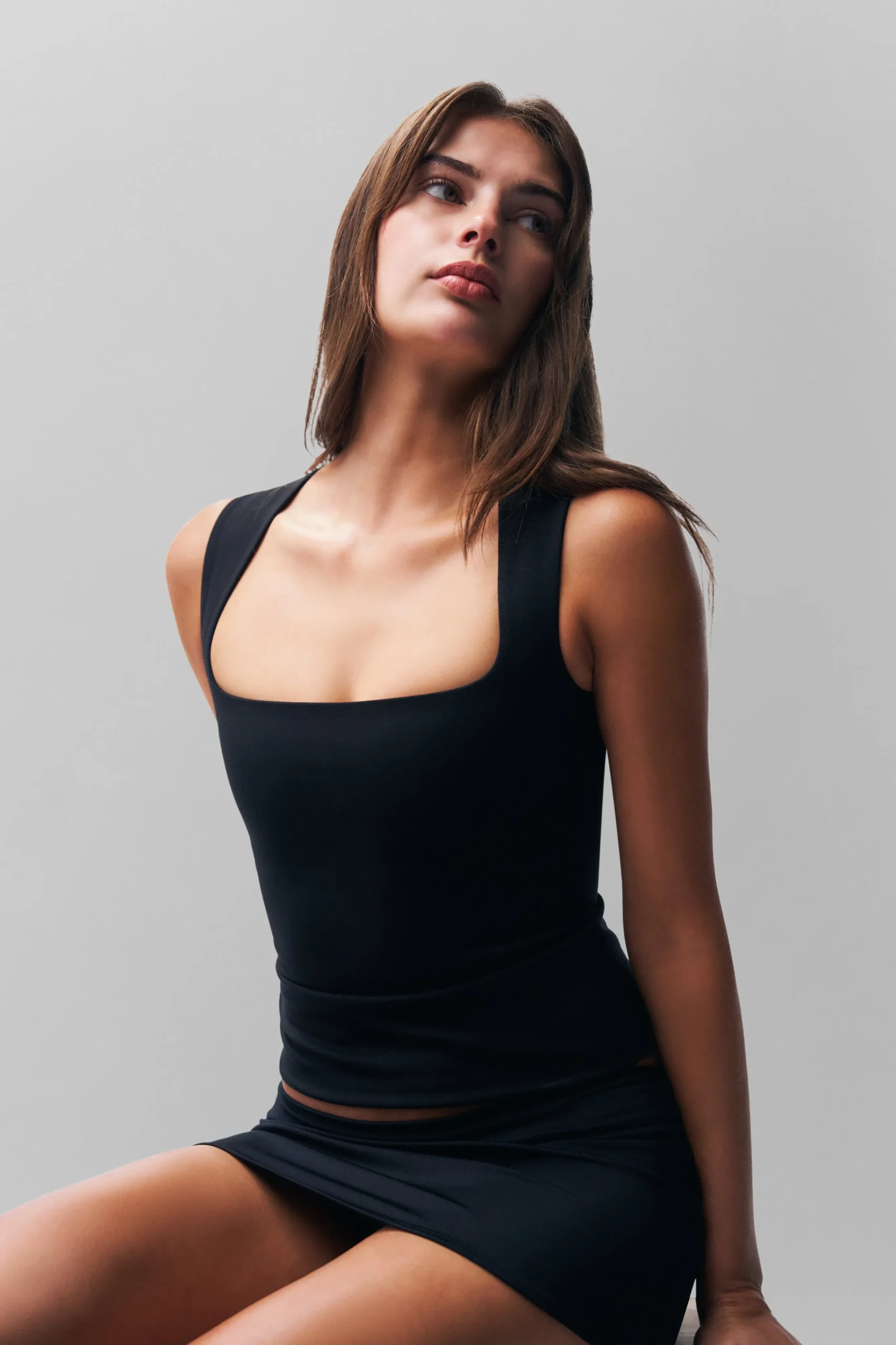 GUIZIO Full Length Celestial Top- Sleeveless Tops|Tops