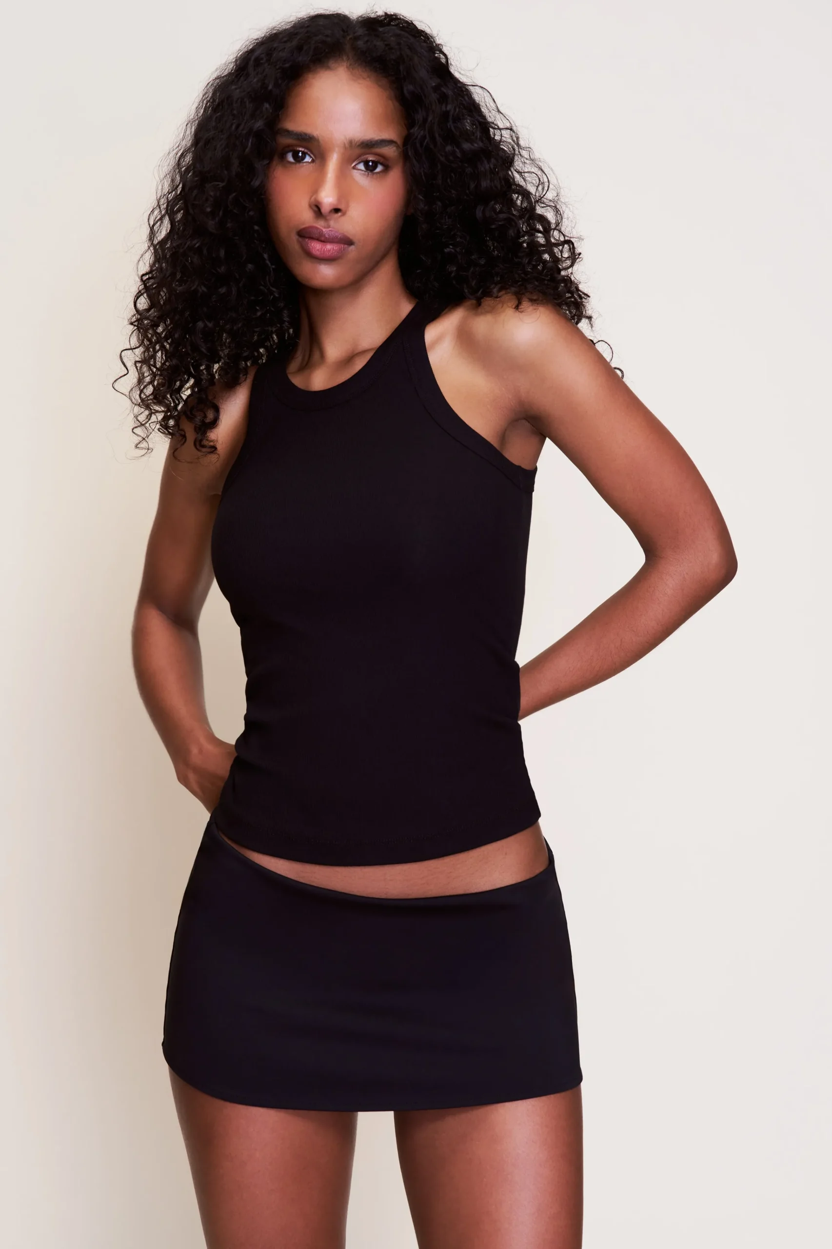 GUIZIO Full Length Cotton Tank- Sleeveless Tops|Tops