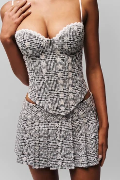GUIZIO Genevieve Gingham Bustier- Corsets|Corsets