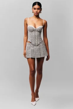 GUIZIO Genevieve Gingham Bustier- Corsets|Corsets