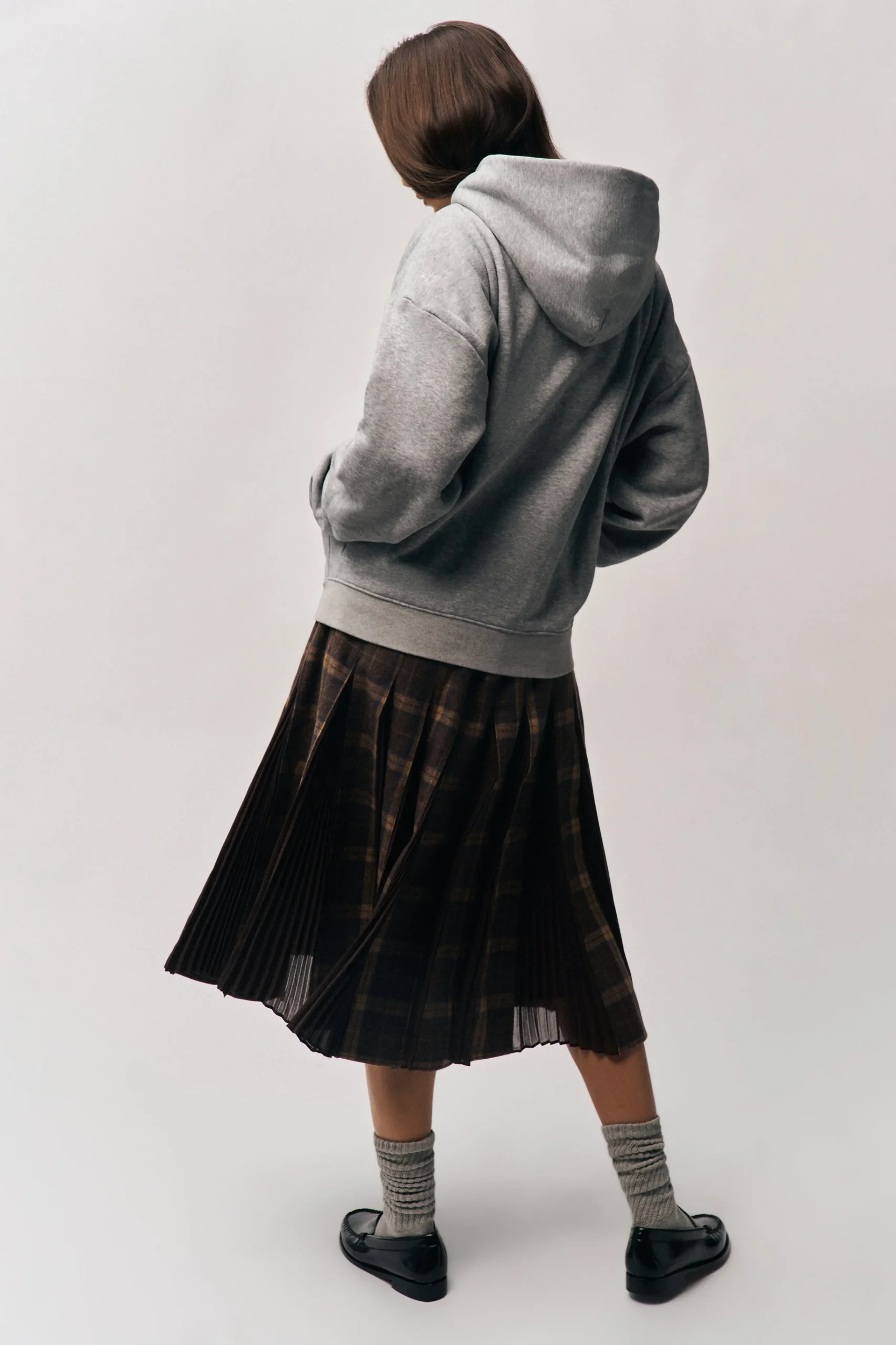 GUIZIO Gibson Chiffon Pleated Skirt- Midi Skirts|Skirts