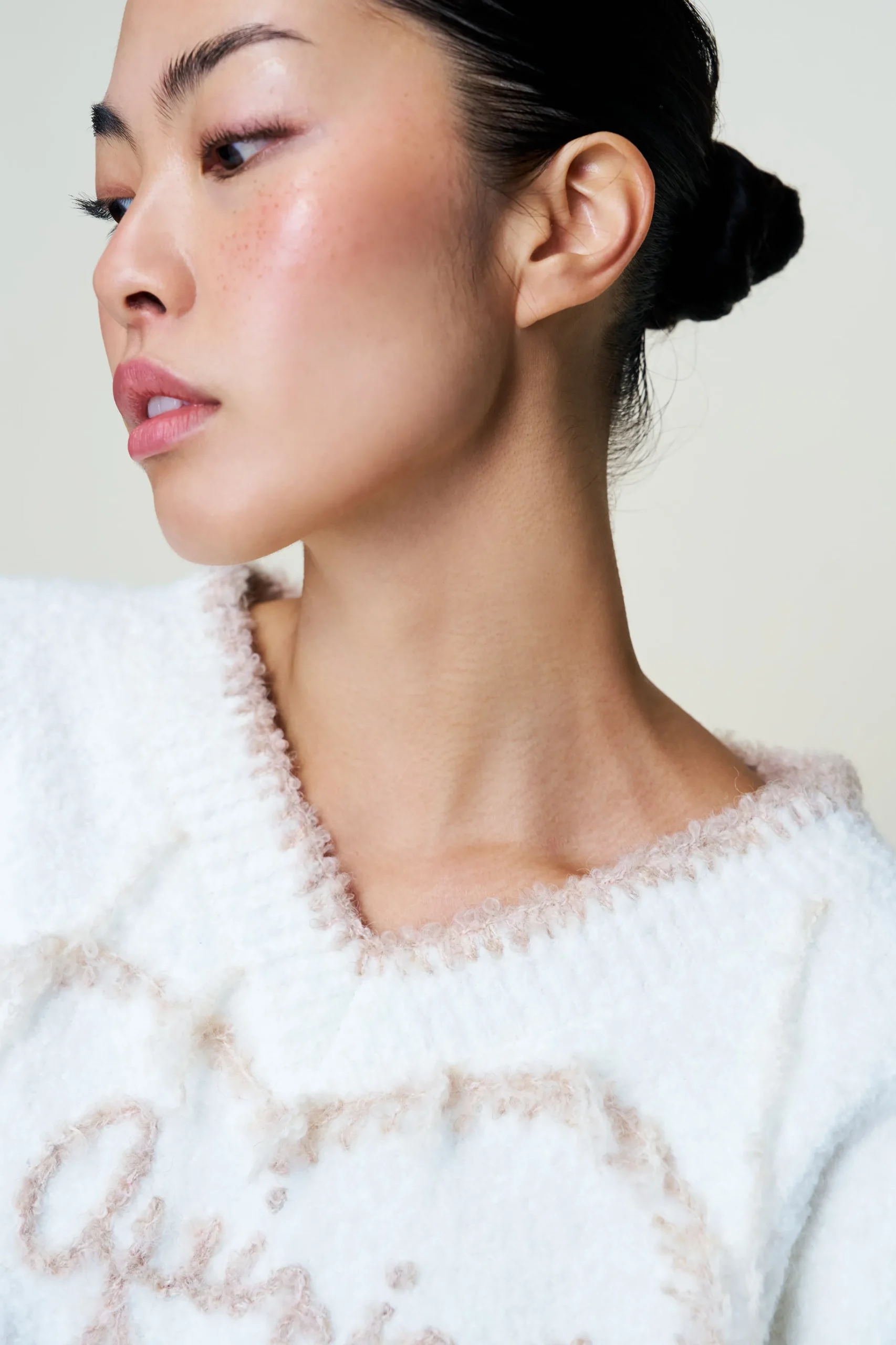 GUIZIO Heart Wool Sweater- Sweaters