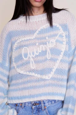 GUIZIO Mohair-Blend Heart Sweater- Sweaters