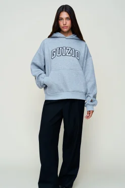GUIZIO Sparkle Pullover Hoodie- Sweatshirts & Hoodies
