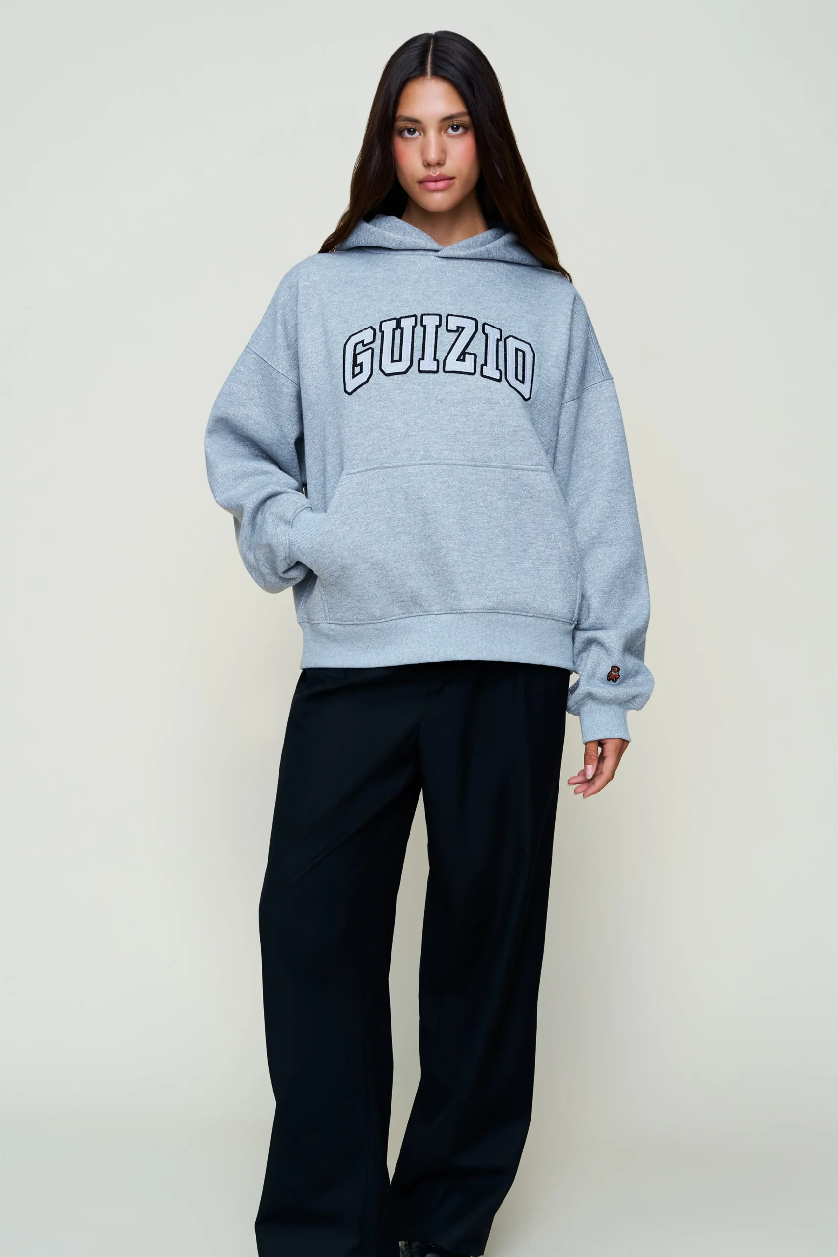 GUIZIO Sparkle Pullover Hoodie- Sweatshirts & Hoodies