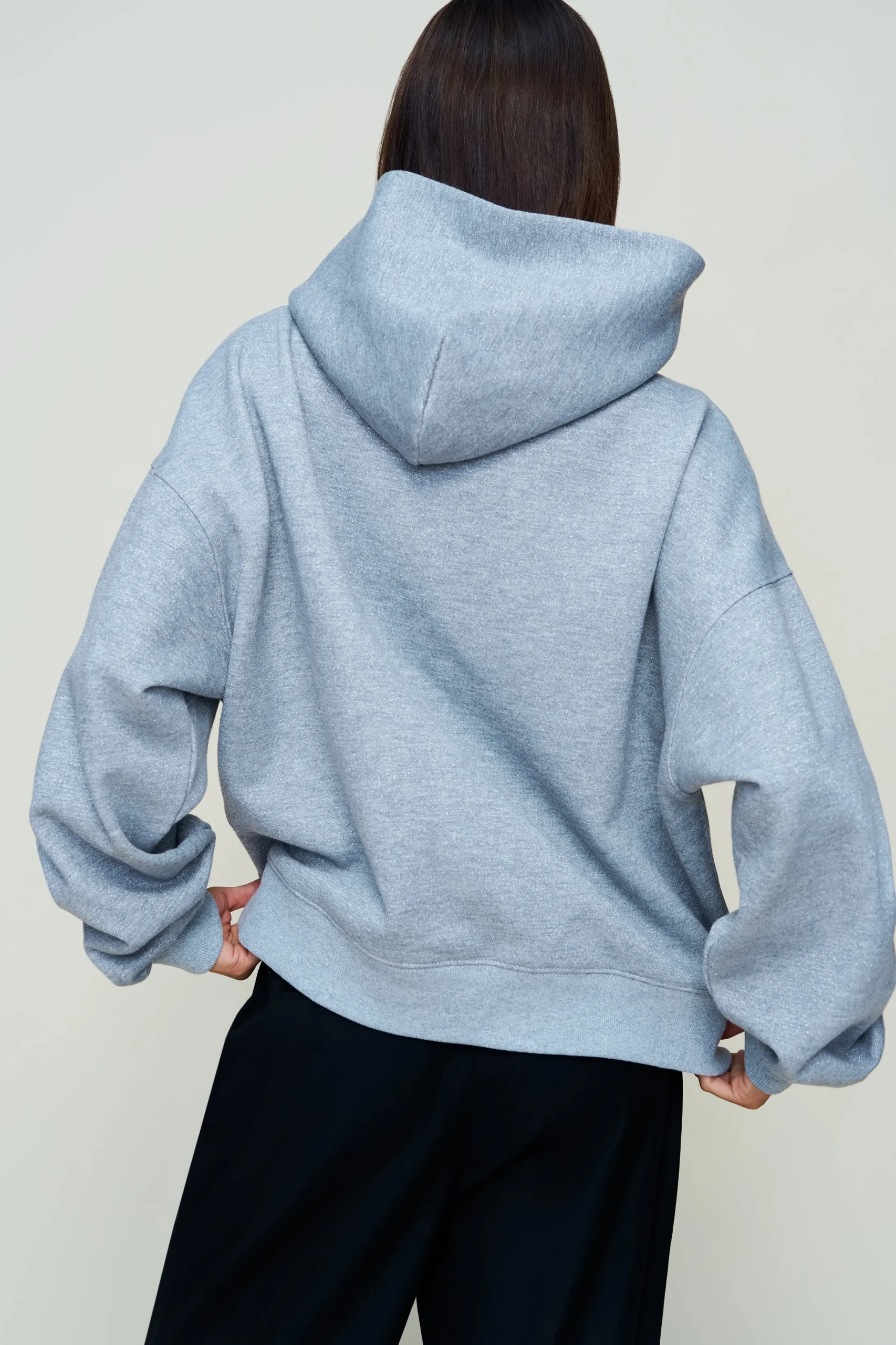 GUIZIO Sparkle Pullover Hoodie- Sweatshirts & Hoodies