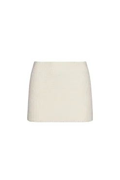 GUIZIO X Champion Rib Knit Mini Skirt- Mini Skirts