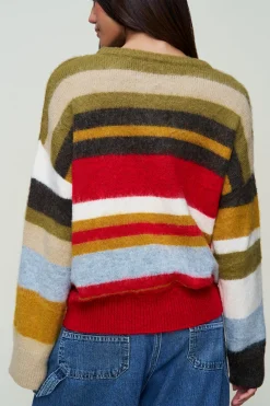 GUIZIO Hawley Oversized Stripe Wool Jumper- Sweaters