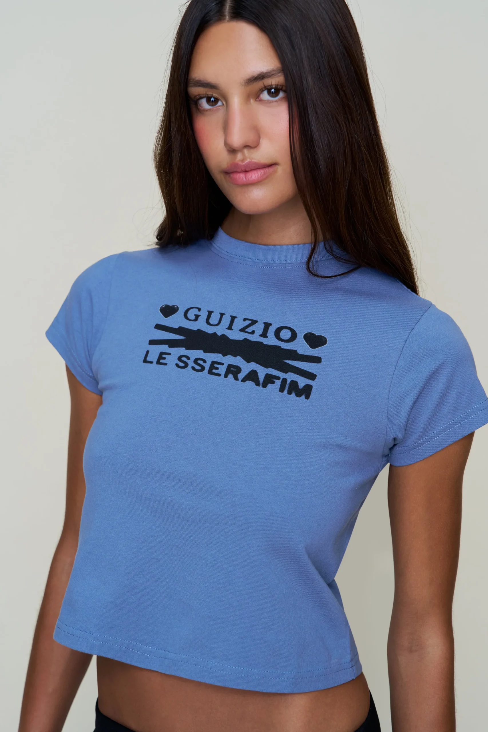 GUIZIO Hearts Tee- Tees|Tops