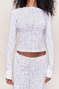 GUIZIO Honey Long Sleeve Top- Long Sleeve Tops|Tops