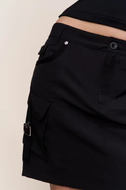 GUIZIO Hunter Cargo Skirt- Mini Skirts|Skirts